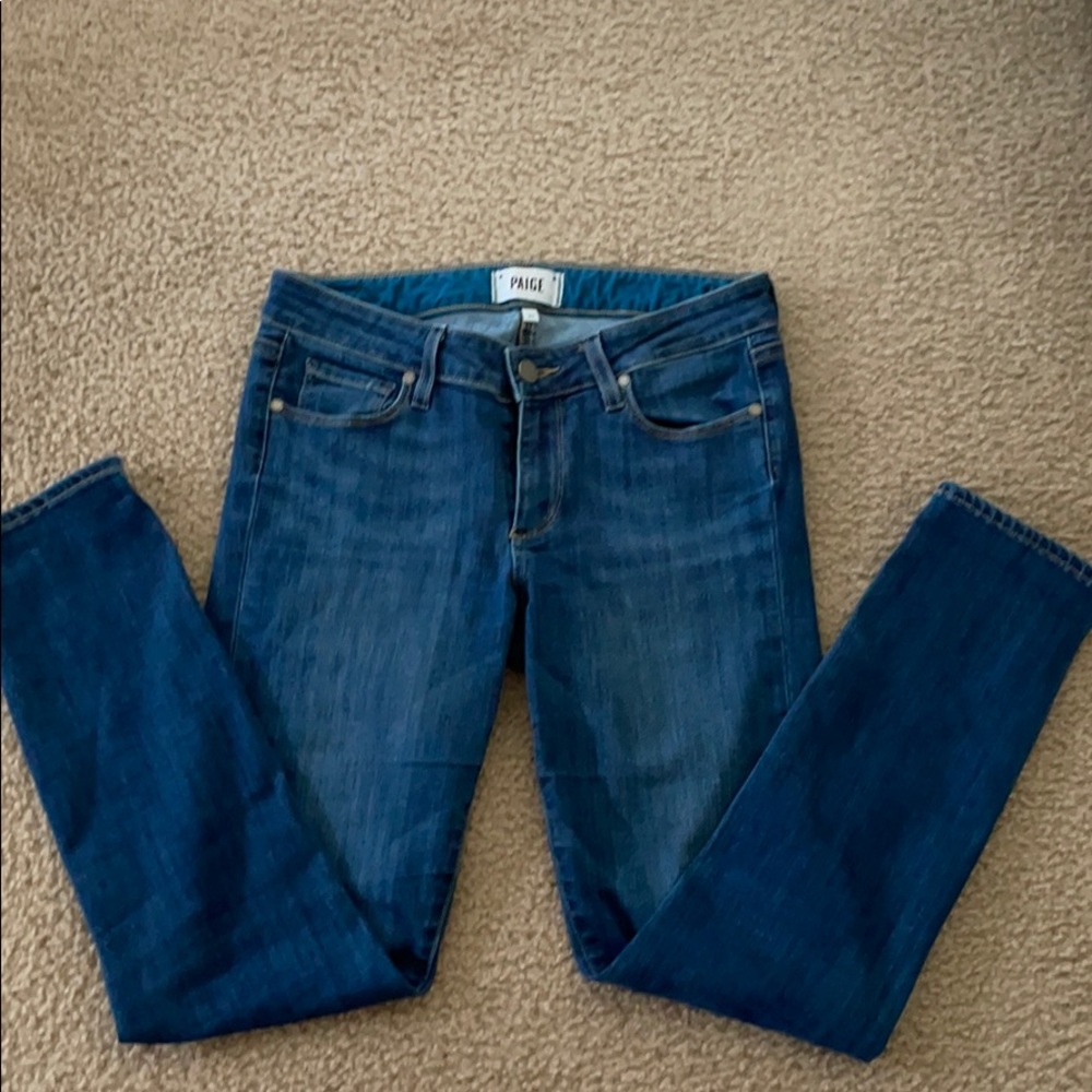 Paige Skyline Ankle Peg Denim